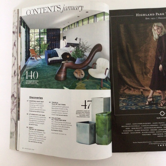 ARCHITECTURAL DIGEST MAGAZINE JANUARY 2018 NWT - Picture 6 of 7